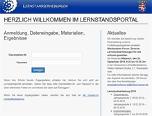 Tablet Screenshot of lernstandsportal.de